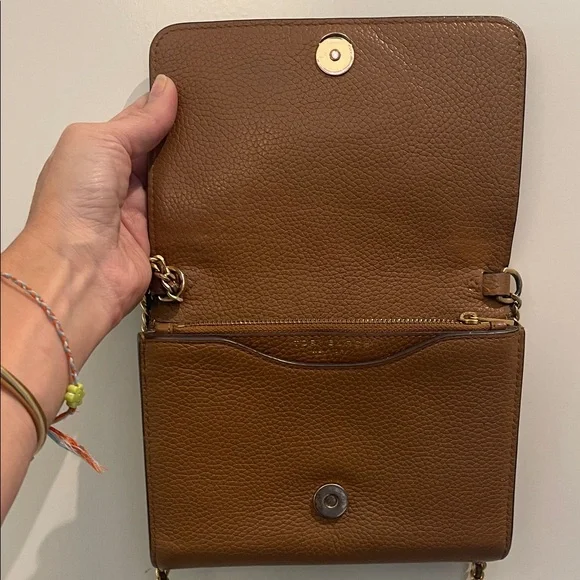 Tory Burch Brown Leather Crossbody Bag - Picture 5 of 6